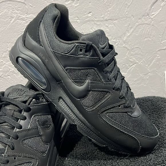 🔥🔥 NIKE Air Max Command Triple Black Running Streetwear Shoes Sz 12 - PERFECT - Picture 2 of 11